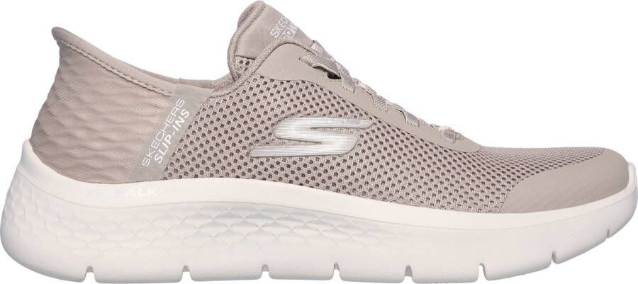 Skechers Go Walk Flex Grand Entry Dames Instappers Taupe