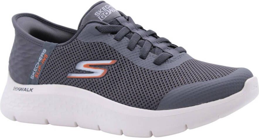 Skechers Go Walk Flex Hands Up Heren Instappers Grijs