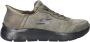 Skechers Go Walk Flex Hands Free Slip-In heren sneaker Kaki - Thumbnail 1