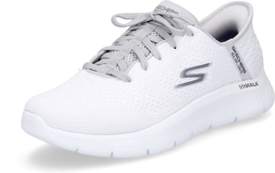 Skechers GO WALK FLEX Heren New World Sneakers Instappers Vegan 216505 WGY wit