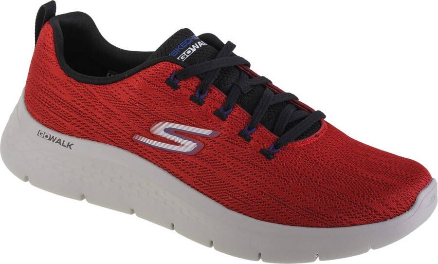 Skechers GO Walk Flex Quata 216481-RDBK Mannen Rood Sneakers Sportschoenen