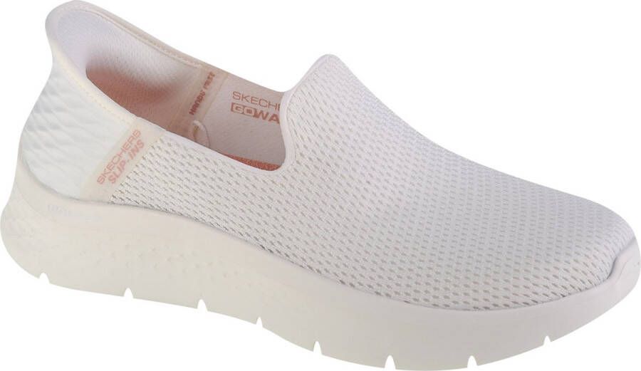 Skechers Instapper Hands-Free Slip-Ins Go Walk Flez Relish 124963 OFWT Wit Machine Washable