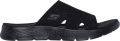 Skechers Slippers GO WALK FLEX SANDAL-ELATION sleehak zomerschoen slippers met goga mat voetbed - Zwart