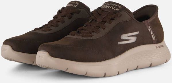 Skechers Go Walk Flex Smooth Motion Heren Instappers Bruin - Foto 3