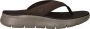 Skechers Go Walk Flex Vallejo Slippers Heren Bruin - Thumbnail 1