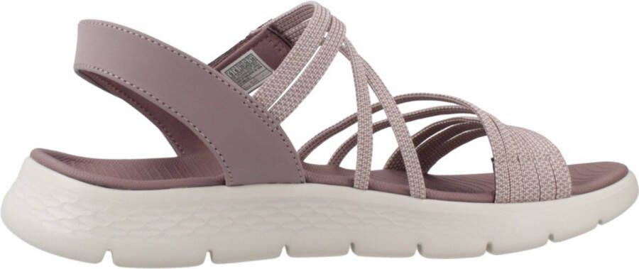 Skechers Sandalen GO WALK FLEX SANDAL instapschoen zomerschoen plateausandaal met goga mat voetbed