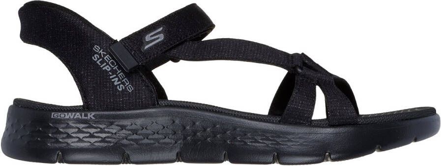 Skechers Go Walk Flex Zandal Illumin Dames Sandalen Zwart