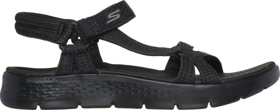 Skechers Go Walk Flex Zandal Sublime Dames Sandalen Zwart