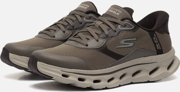 Skechers Go Walk Glide-Step 2.0 Zac Heren Instappers Bruin