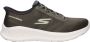 Skechers Go Walk Now Hands Free Slip-Ins heren sneaker Kaki - Thumbnail 1