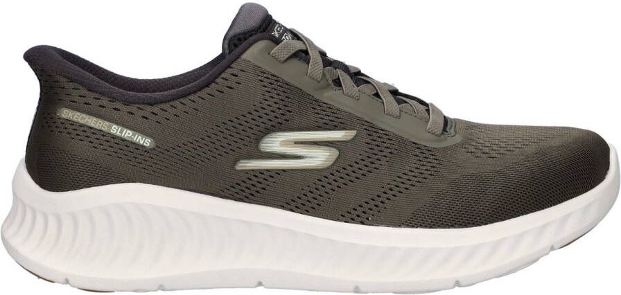 Skechers Go Walk Now Hands Free Slip-Ins heren sneaker Kaki