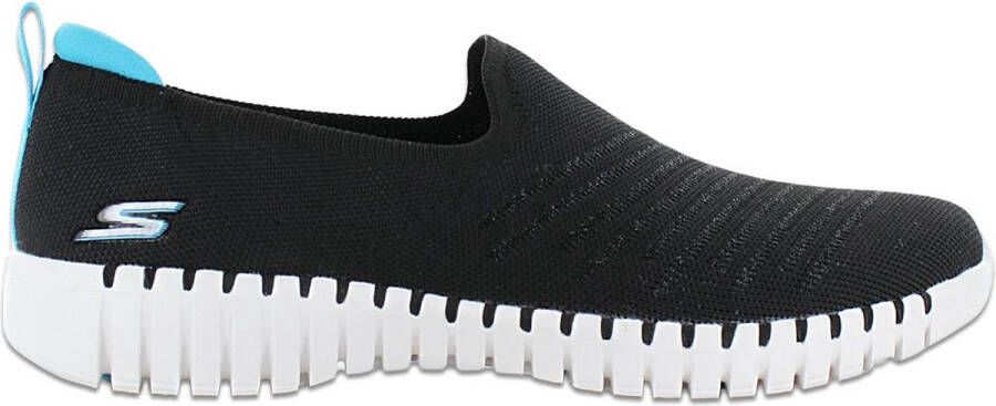 Skechers GO WALK Smart Sunday Brunch Dames Slip-On Sneakers Schoenen Zwart 124315-BKTQ - Foto 2