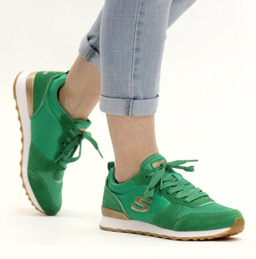 Skechers Sneakers OG 85 GOLDN GURL Veterschoen originele retro-jogginschoen met Air-Cooled Memory Foam