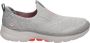 Skechers Go Walk 6 124502 GYCL Vrouwen Grijs Sneakers Sportschoenen - Thumbnail 1