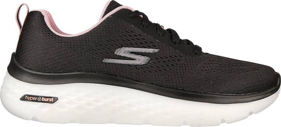 Skechers Go Walk Hyper Burst zwart roze sneakers dames(124578 BKPK )