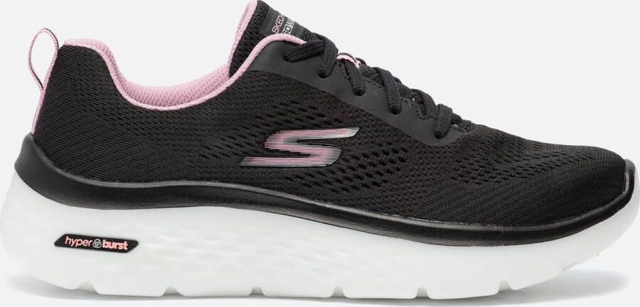 Skechers Go Walk Hyper Burst zwart roze sneakers dames(124578 BKPK ) - Foto 1