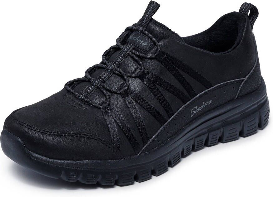 Skechers GRACEFUL-COZY HUG Dames Sneaker Vegan 100889 zwart