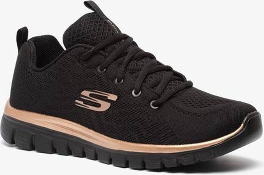 Skechers Sneakers Graceful Get Connected met memory foam vrijetijdsschoen halfschoen veterschoen