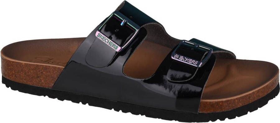 Skechers Granola Gloss Floss 163030 BLK Vrouwen Zwart slippers