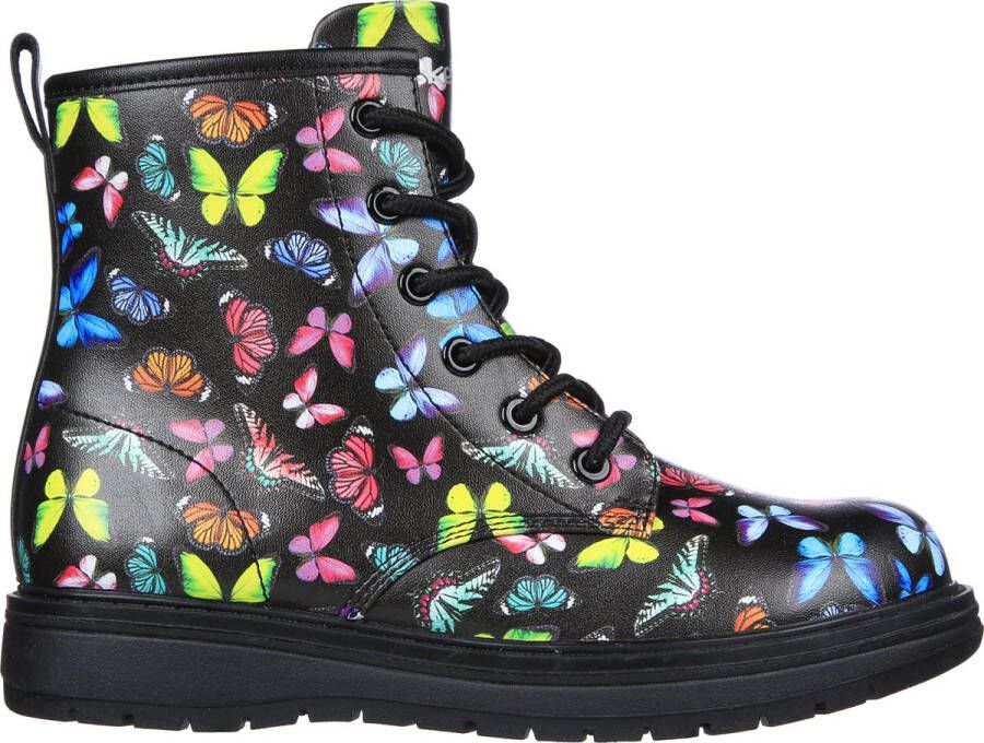 Skechers Gravlen veterboots met print zwart Meisjes Imitatieleer Dierenprint 34
