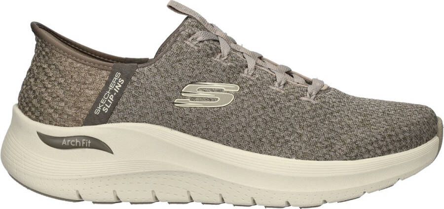 Skechers Hands Free Slip-Ins Arch Fit Summit heren sneaker Taupe - Foto 2