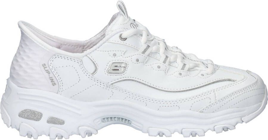 Skechers Hands Free Slip-Ins D'Lites dames sneaker Wit