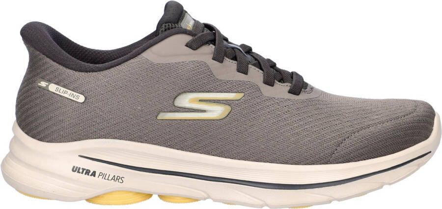 Skechers Hands Free Slip-Ins Go Walk 8 Pate heren sneakers Taupe
