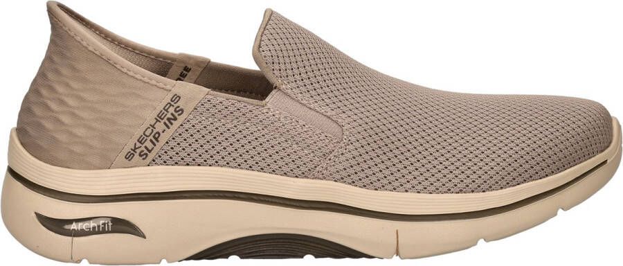 Skechers Hands Free Slip-Ins Go Walk Arch Fit 2.0 heren instapschoen Natural