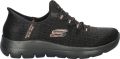Skechers Slip-on sneakers SUMMITS-CLASSY NIGHT Slippers vrijetijdsschoen met comfortabele hielkussenfunctie - Zwart