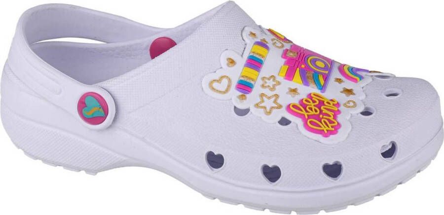 Skechers Heart Charmer Photobomb 308003L-WMLT Kinderen Wit slippers