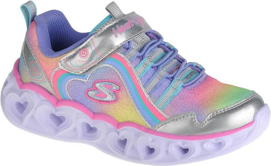 Skechers Heart Lights-Rainbow Lux 302308L-SMLT voor meisje Grijs Sneakers Sportschoenen