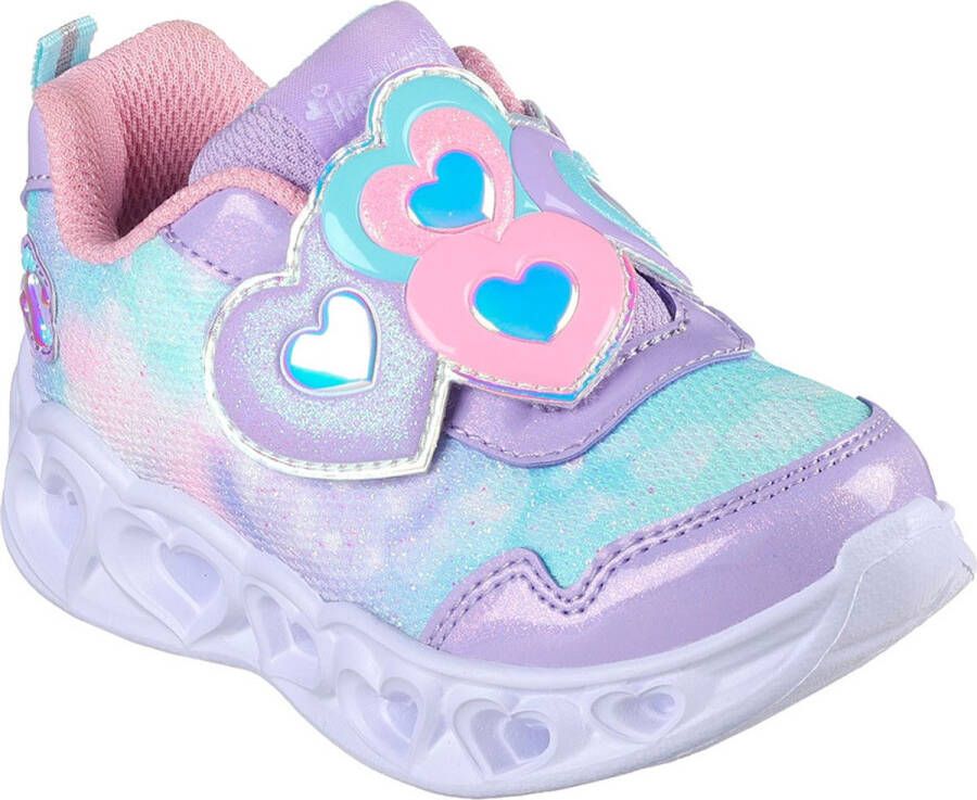 Skechers Heart Lights Schoenen Blauw Paars