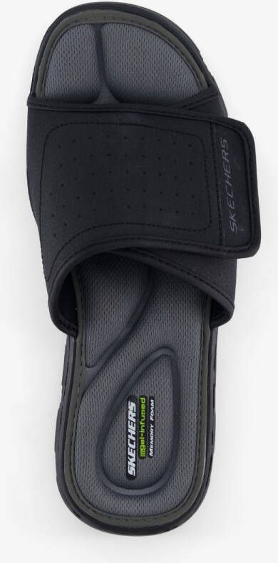Skechers heren slippers zwart Extra comfort Memory Foam