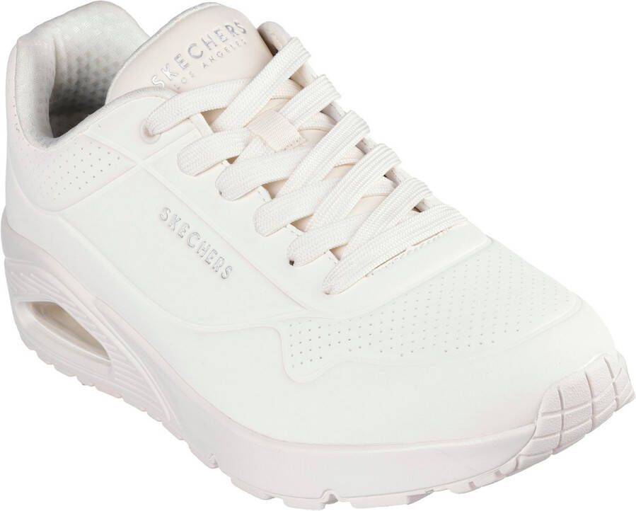Skechers Heren Sport Casual UNO STAND ON AIR Sneakers Heren 52458 WWHT wit
