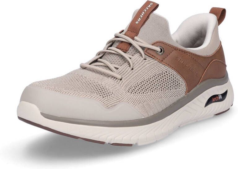 Skechers herensneaker Arch Fit Crosser Emeric taupe bruin