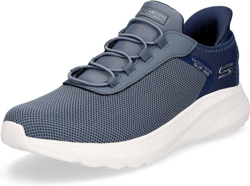 Skechers herentrainers Bobs Squad Chaos Tough Walk blauw