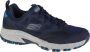 Skechers hillcrest wandelschoenen blauw heren - Thumbnail 4