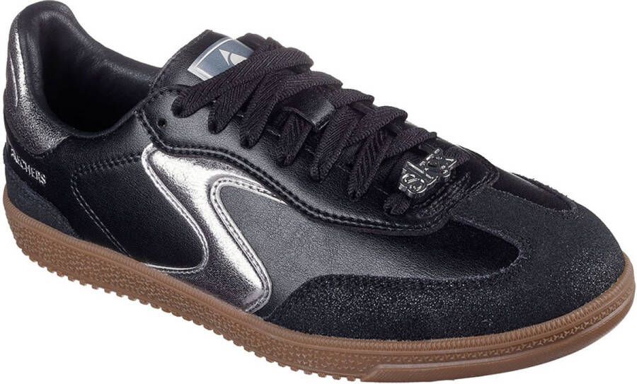 SKECHERS Sneakers laag 'HOTSHOT-COOL GLOW' zwart zilver