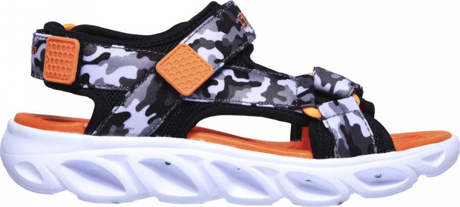 Skechers Hypno Splash Sun Breaks Jongens Sandalen Zwart Oranje