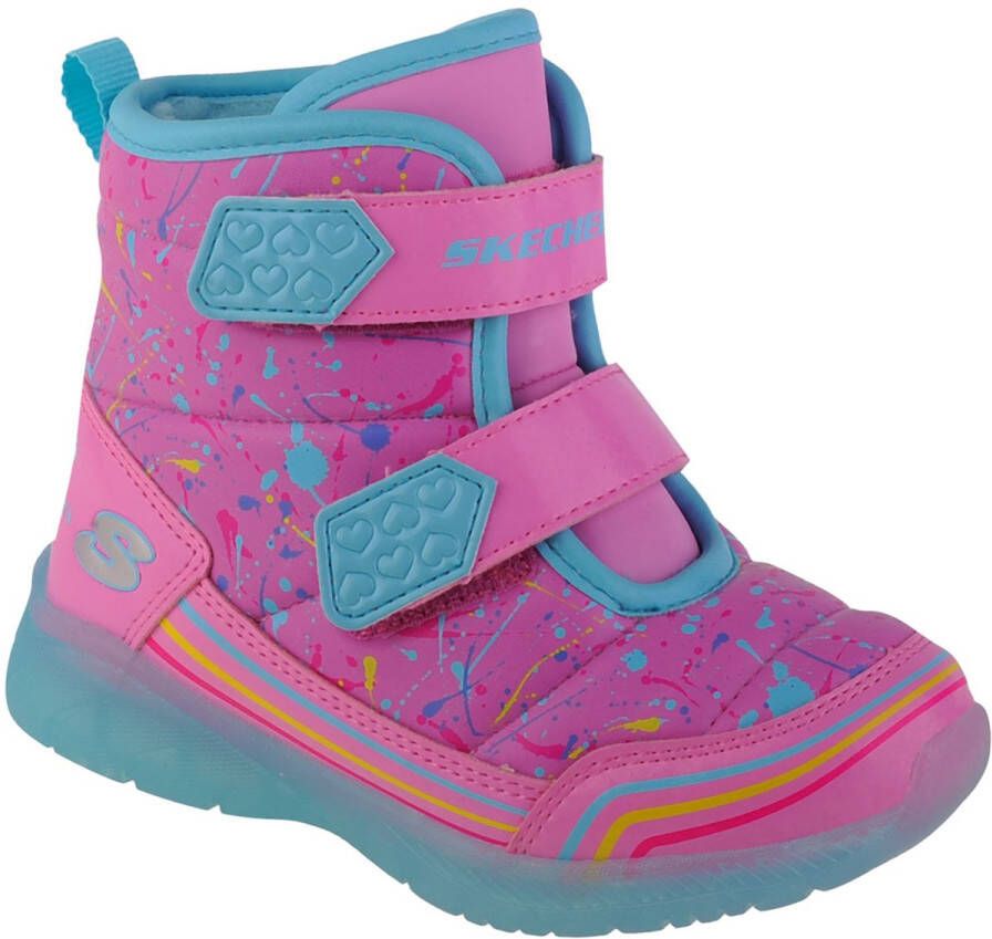 Skechers Illumi-Brights Power Paint 302653N-PKMT voor meisje Zwart Sneeuw laarzen
