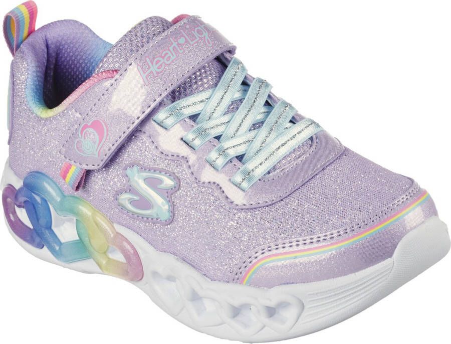 Skechers Infinite Heart Lights Love Meisjes Sneakers Lila Multicolour