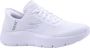 Skechers Instapper Hands-Free Slip-Ins Go Walk Flex 124836 WHT Wit Machine Washable - Thumbnail 1