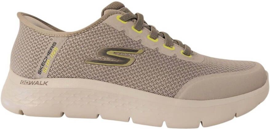 Skechers Instapper Hands-Free Slip-Ins Go Walk Flex 216324 TPE Taupe Grijs Machine Washable