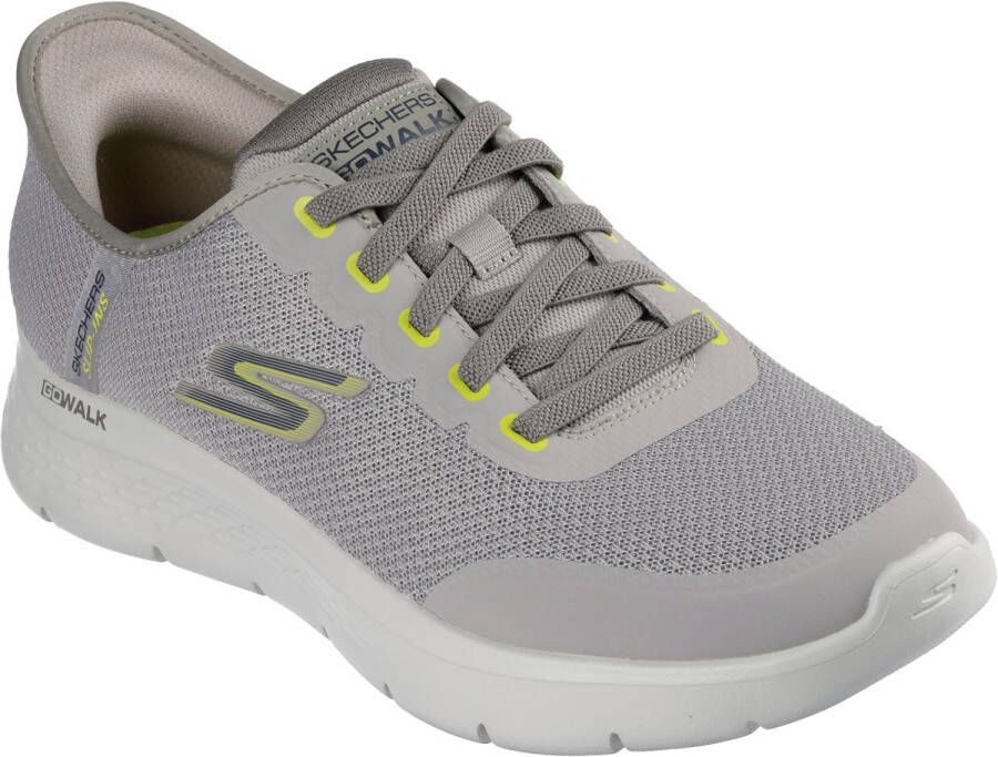 Skechers Instapper Hands-Free Slip-Ins Go Walk Flex 216324 TPE Taupe Grijs Machine Washable