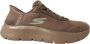 Skechers Instapper Hands-Free Slip-Ins Go Walk Flez Mali 124837 BRN Bruin Machine Washable - Thumbnail 4