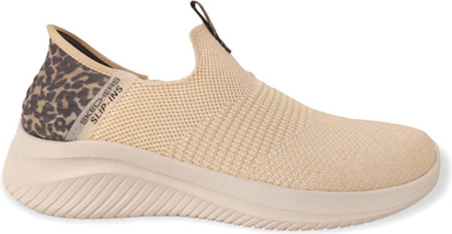 Skechers Ultra Flex 3.0-Natural Step Dames Sneakers Off white zwart beige (deels luipaardprint) - Foto 8