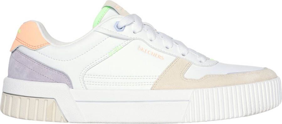 Skechers Jade-Stylish Type Dames Sneakers Wit;Multicolour