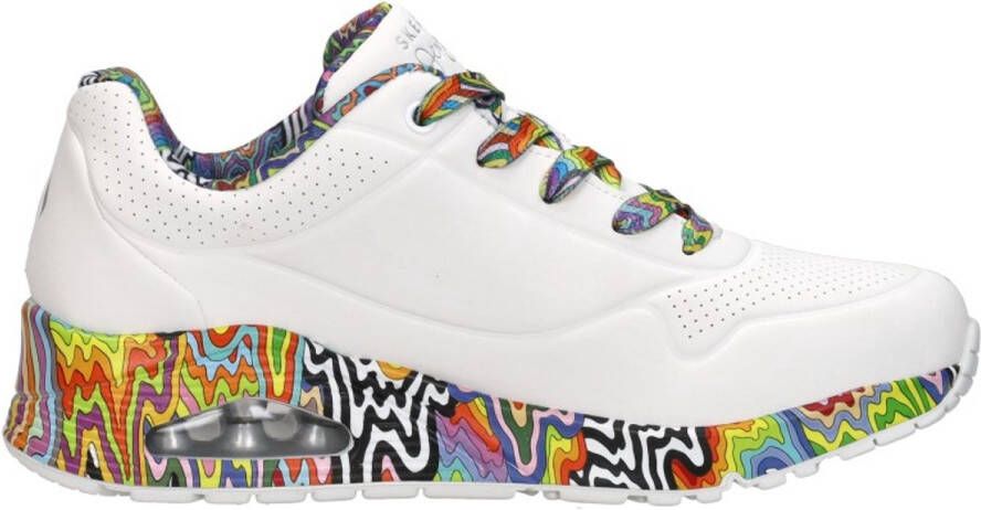 Skechers Jen Stark: Uno Mini Drip Sneakers Laag wit