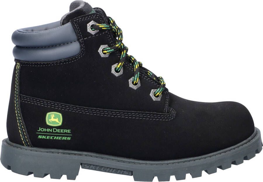 Skechers John Deere Power Reach jongens veterboot Zwart