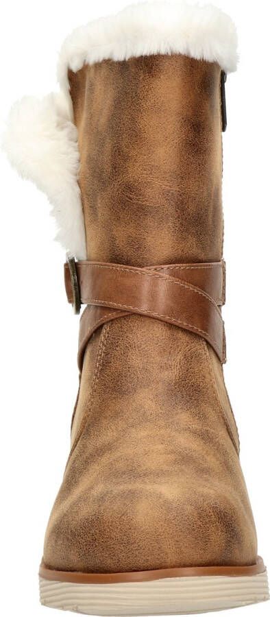 Skechers Keepsake Wedge gevoerde kuitlaarzen cognac